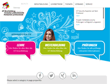 Tablet Screenshot of ict-berufsbildung.ch